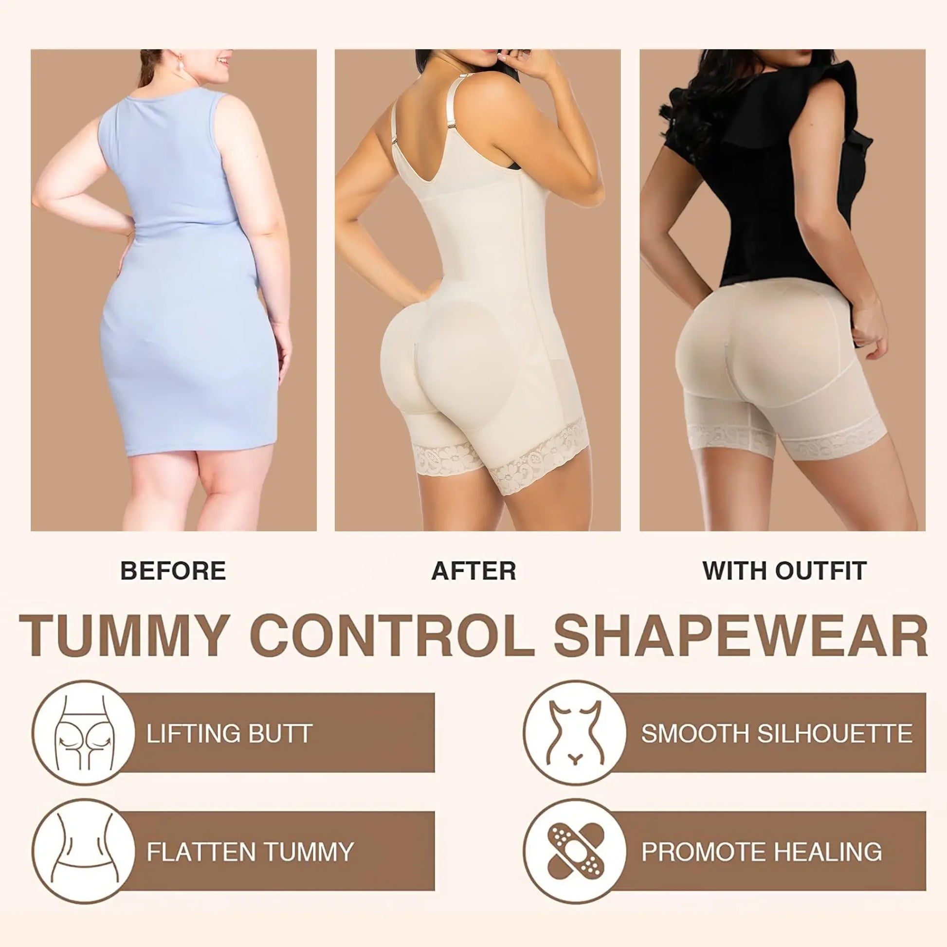 Fajas Colombianas High Waist Butt Lifter Panties Belly Sheath Corset Postpartum Corrective Body Shaper Slimming Seamless Shorts
